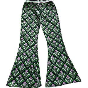 Macbeth Collection By Margaret Josephs Women's SM Abstract Print Flare Pants